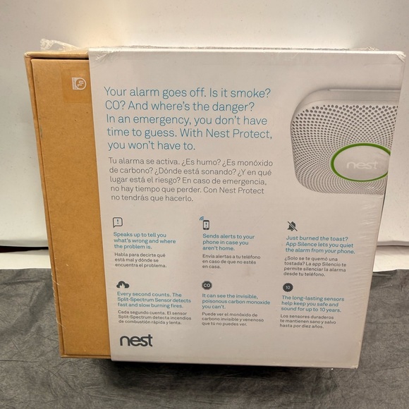 NIB Nest Protect Smoke And Carbon Monoxide Battery Operated Detector - Picture 6 of 8